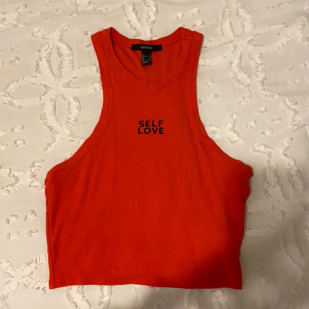 Forever 21 Self Love Crop Top.